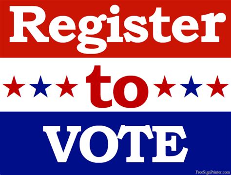Register to vote .